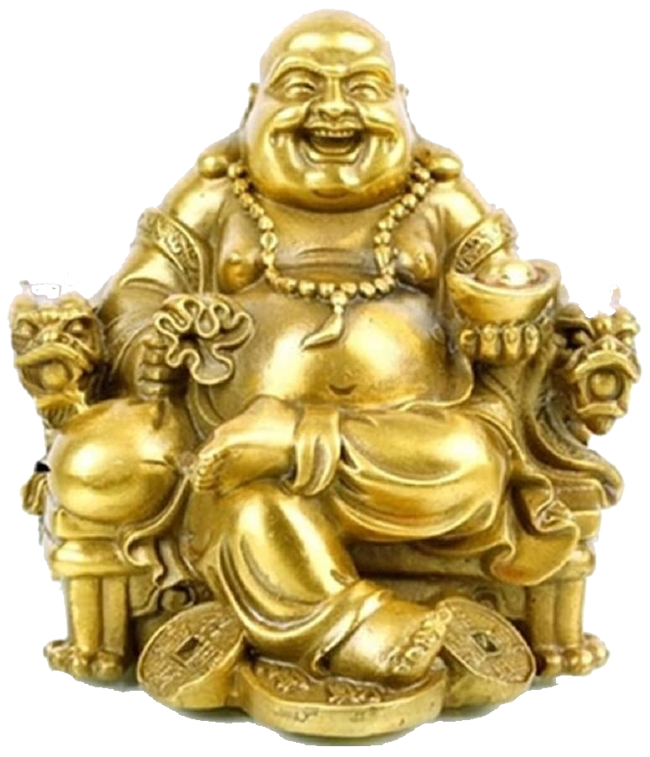 Golden Pic Buddha Laughing Download HQ Transparent PNG Image