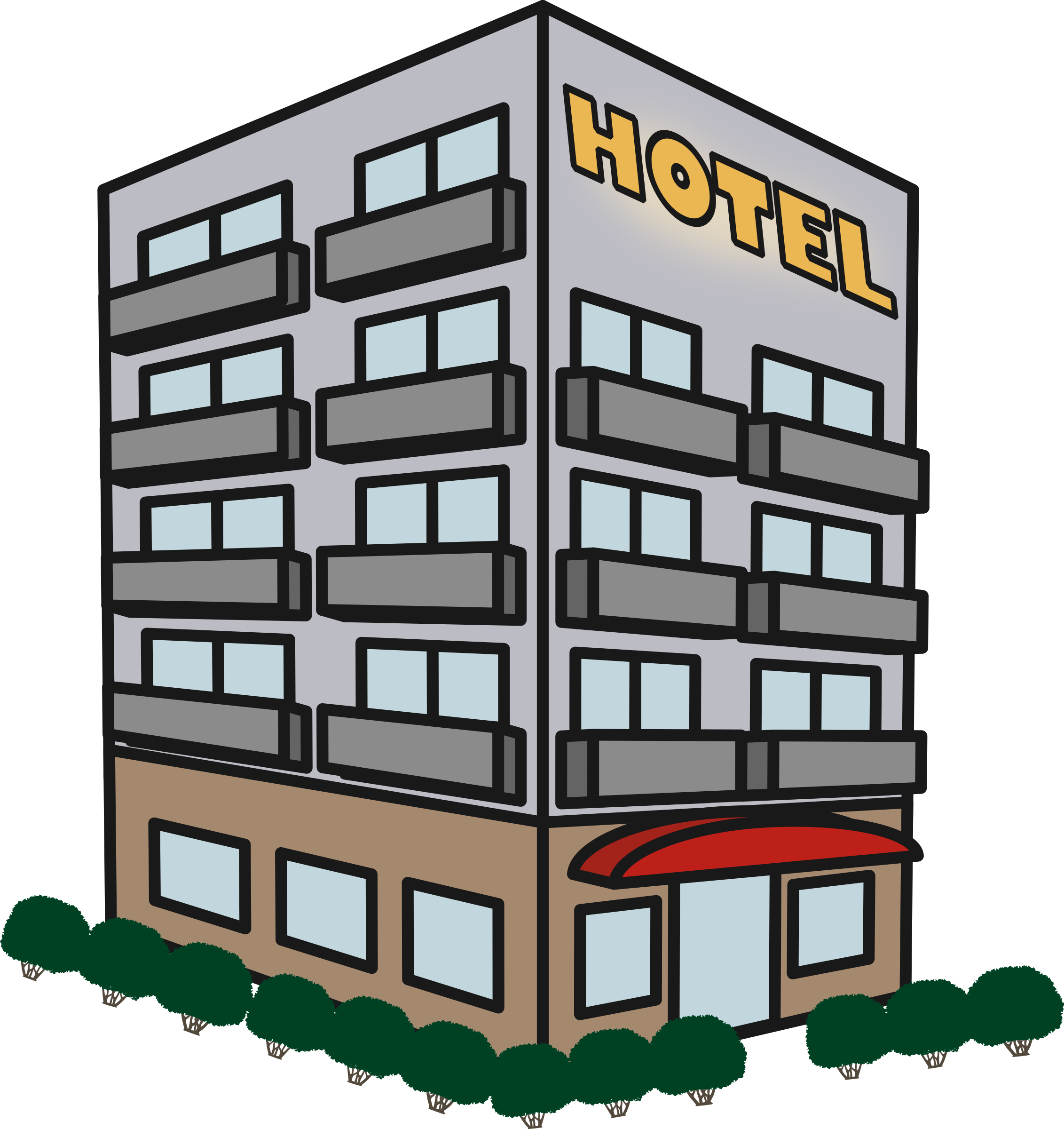 Building Hotel Vector Free Transparent Image HQ Transparent PNG Image