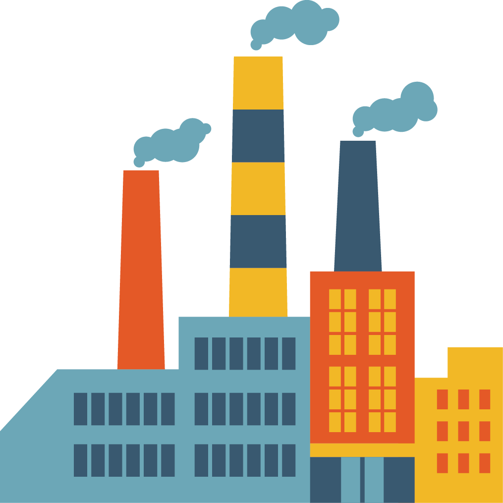 Factory Creative Vector Design Chimney Icon Transparent PNG Image