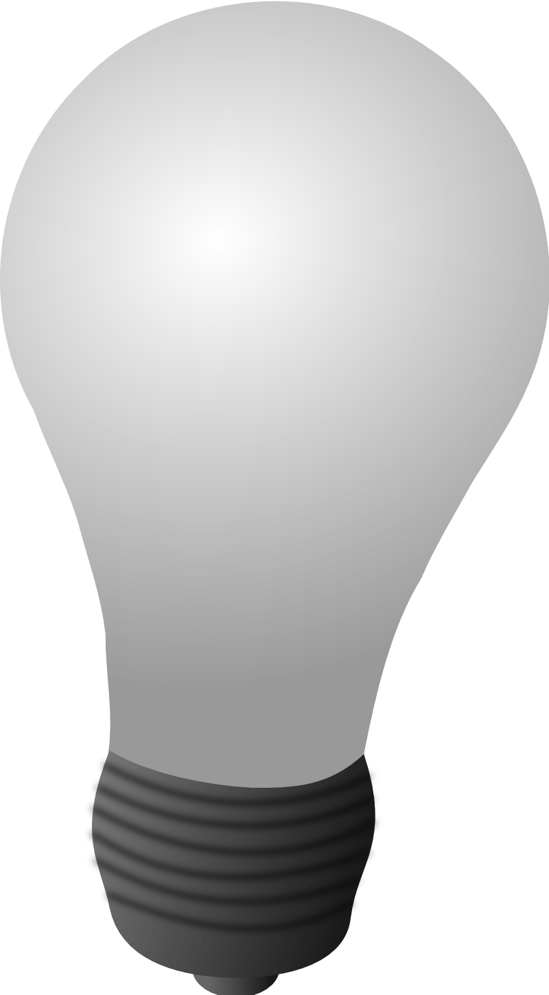 White Light Bulb Png Image Transparent PNG Image