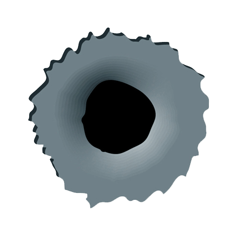 Bullet Shot Hole Png Image Transparent PNG Image