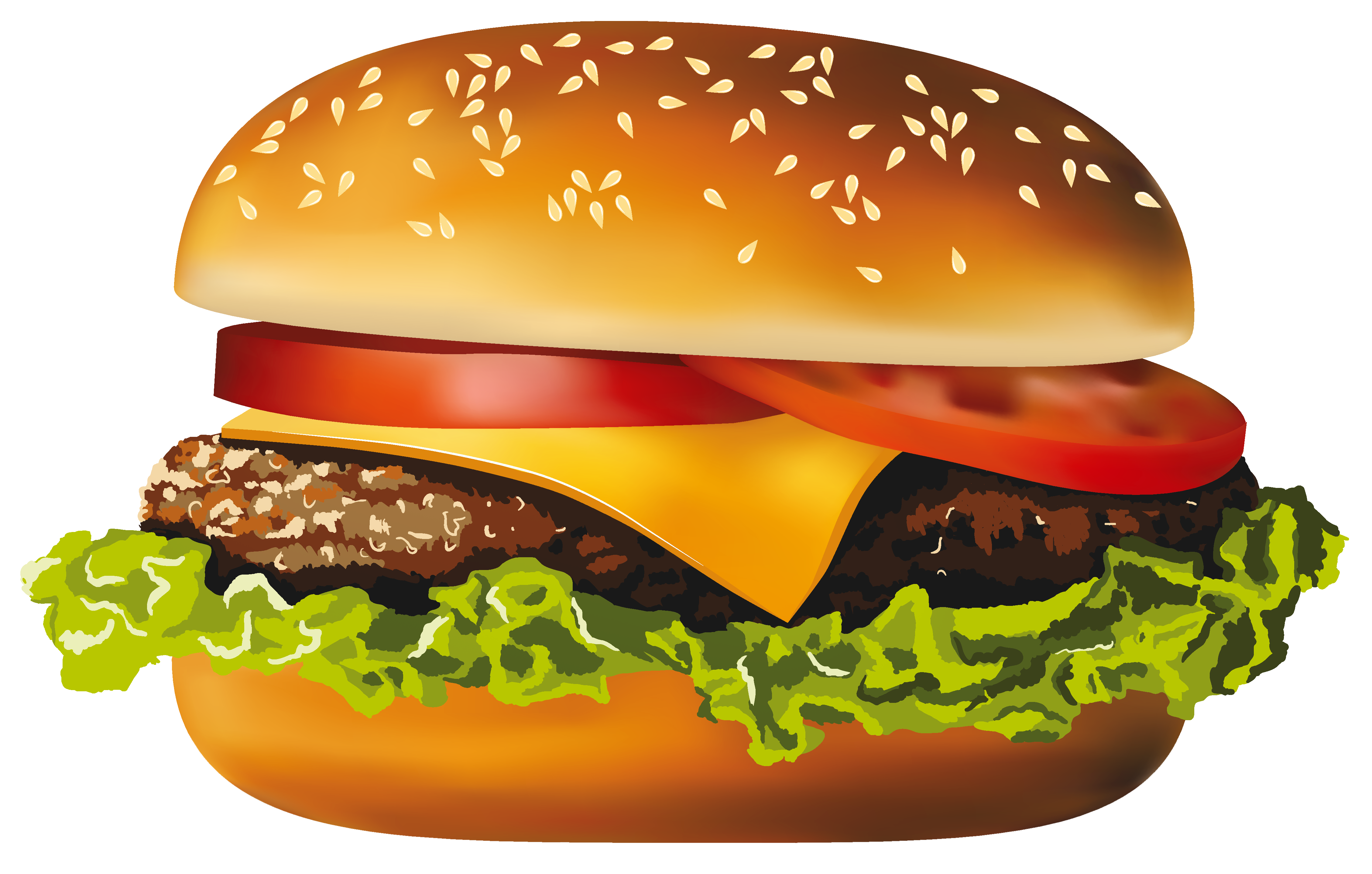 Burger Cheese Classic Free Photo Transparent PNG Image