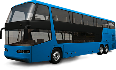 Blue Bus Transparent PNG Image