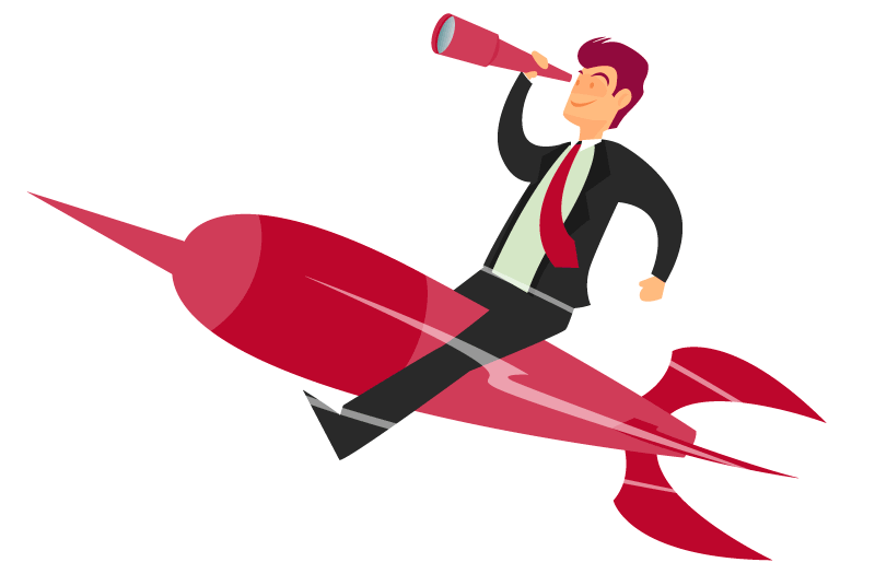 Distance Business Rocket Sitting Vector Education Man Transparent PNG Image