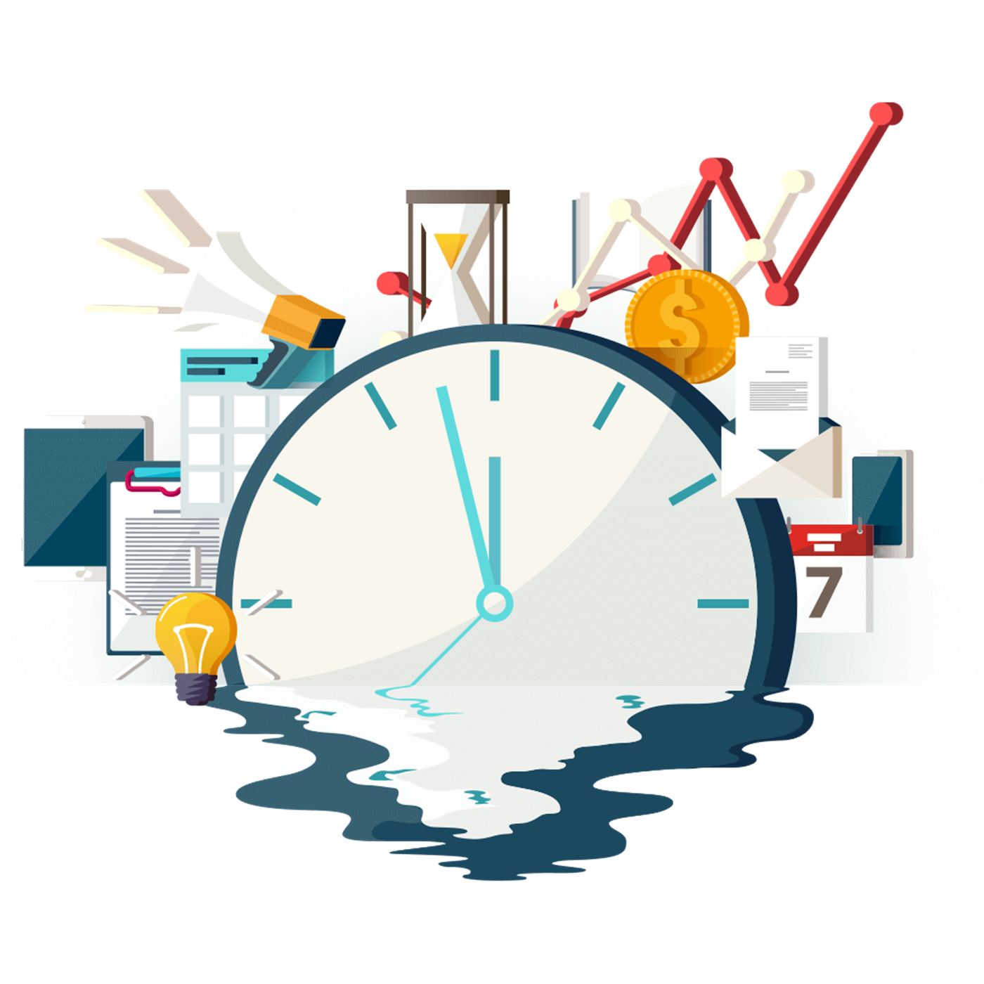 Line Management Technology Goal Time Free HQ Image Transparent PNG Image