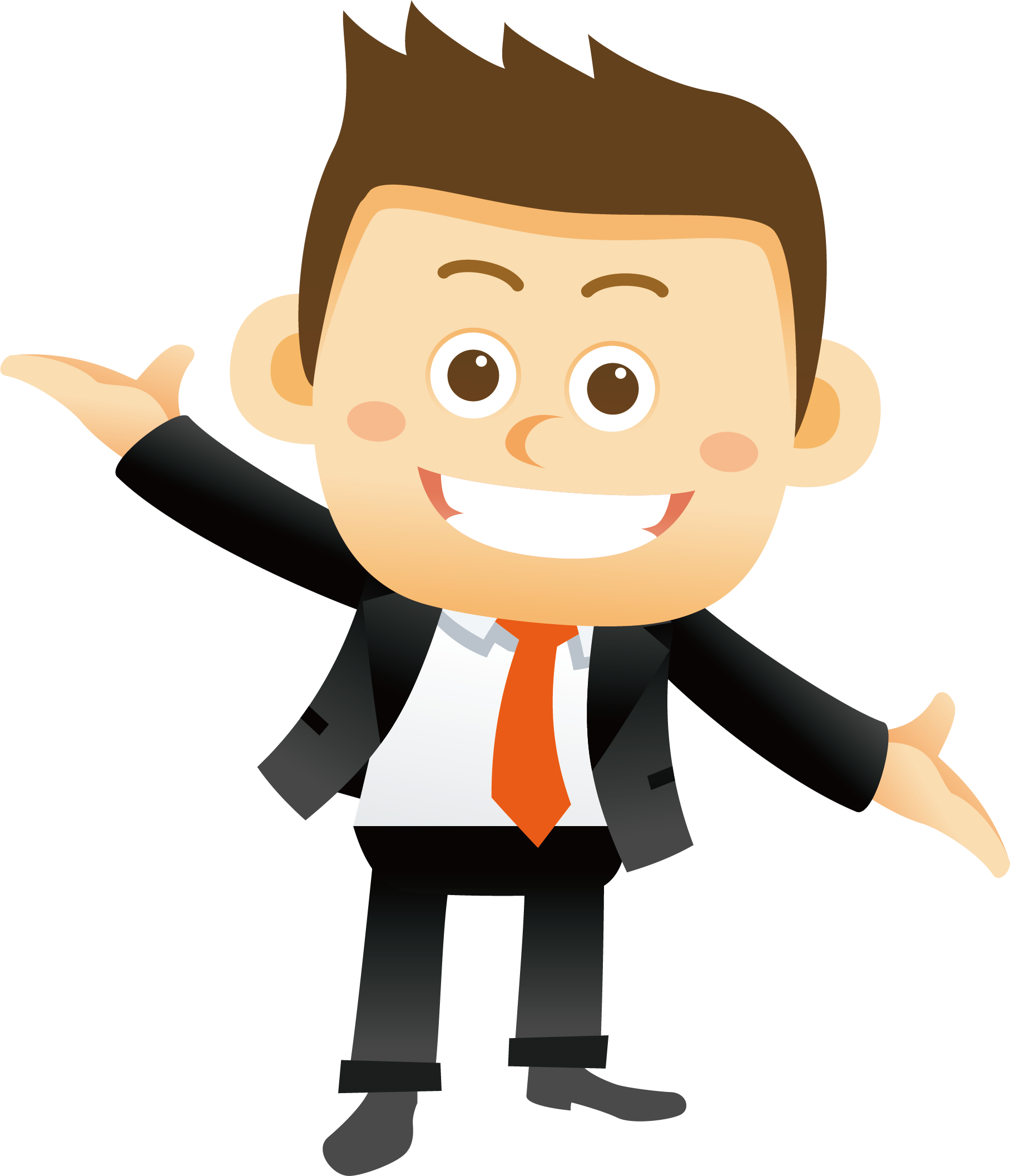 Businessman Animated Office Free HQ Image Transparent PNG Image