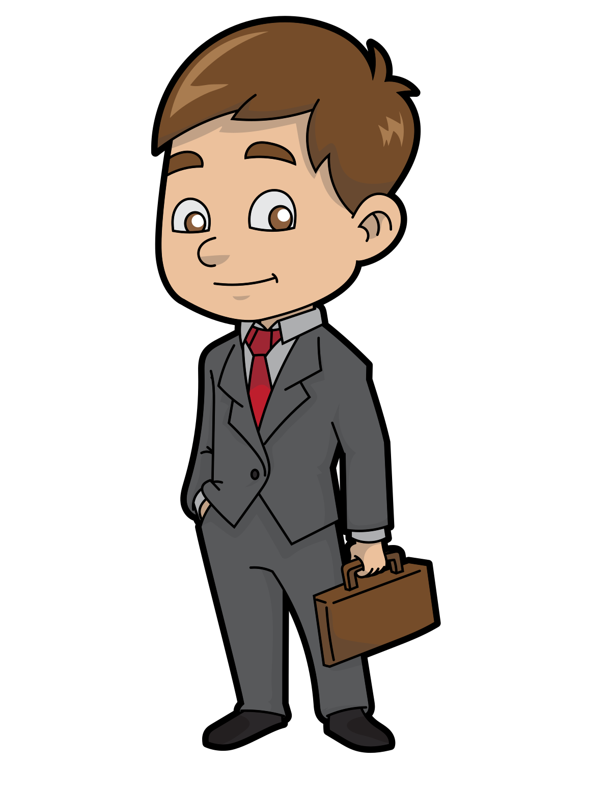 Businessman Animated Office Picture Free HD Image Transparent PNG Image