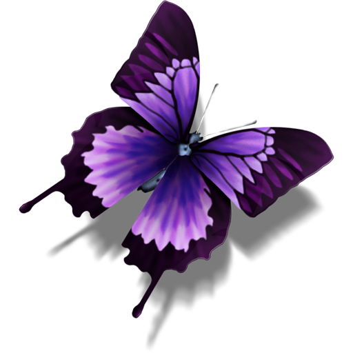 Purple Butterfly Image Transparent PNG Image