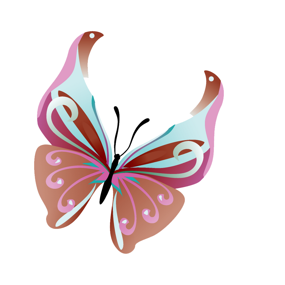 Butterflies Vector Transparent Transparent PNG Image