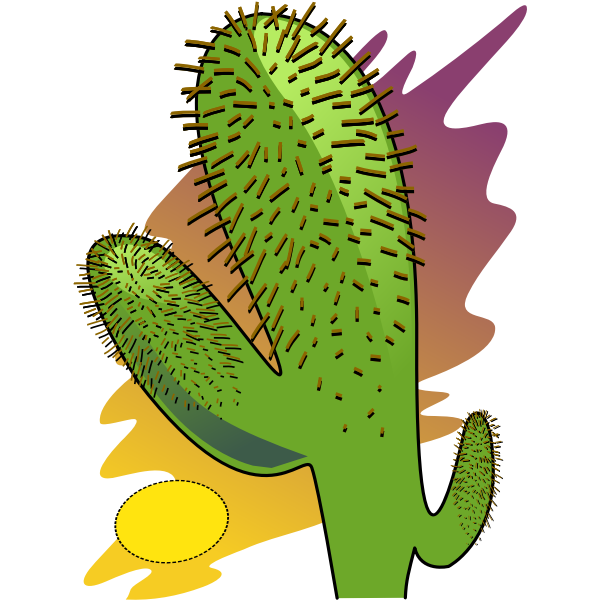 Vector Plant Prickly Cactus Free HQ Image Transparent PNG Image