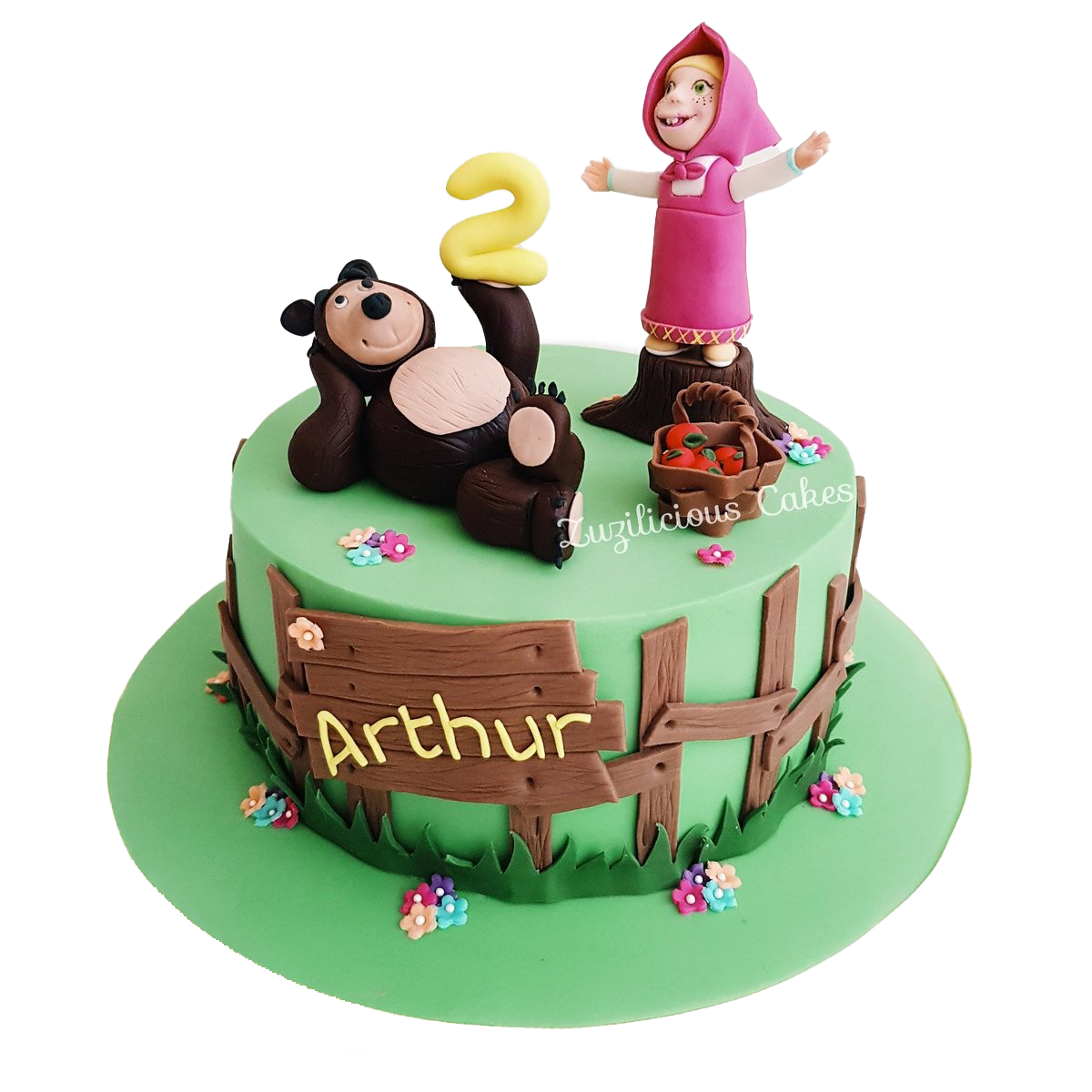 And Cake The Masha Bear Transparent PNG Image