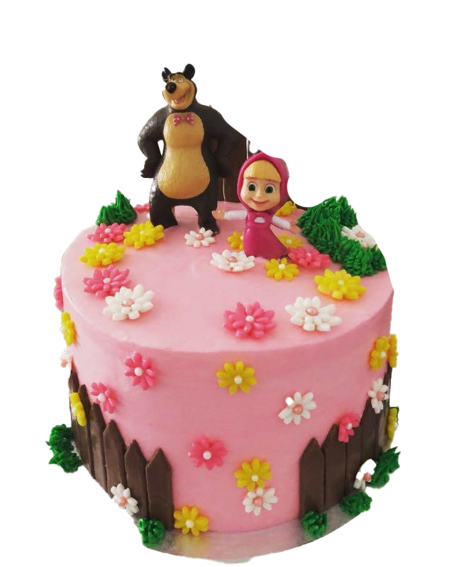 And Cake The Masha Bear Transparent PNG Image