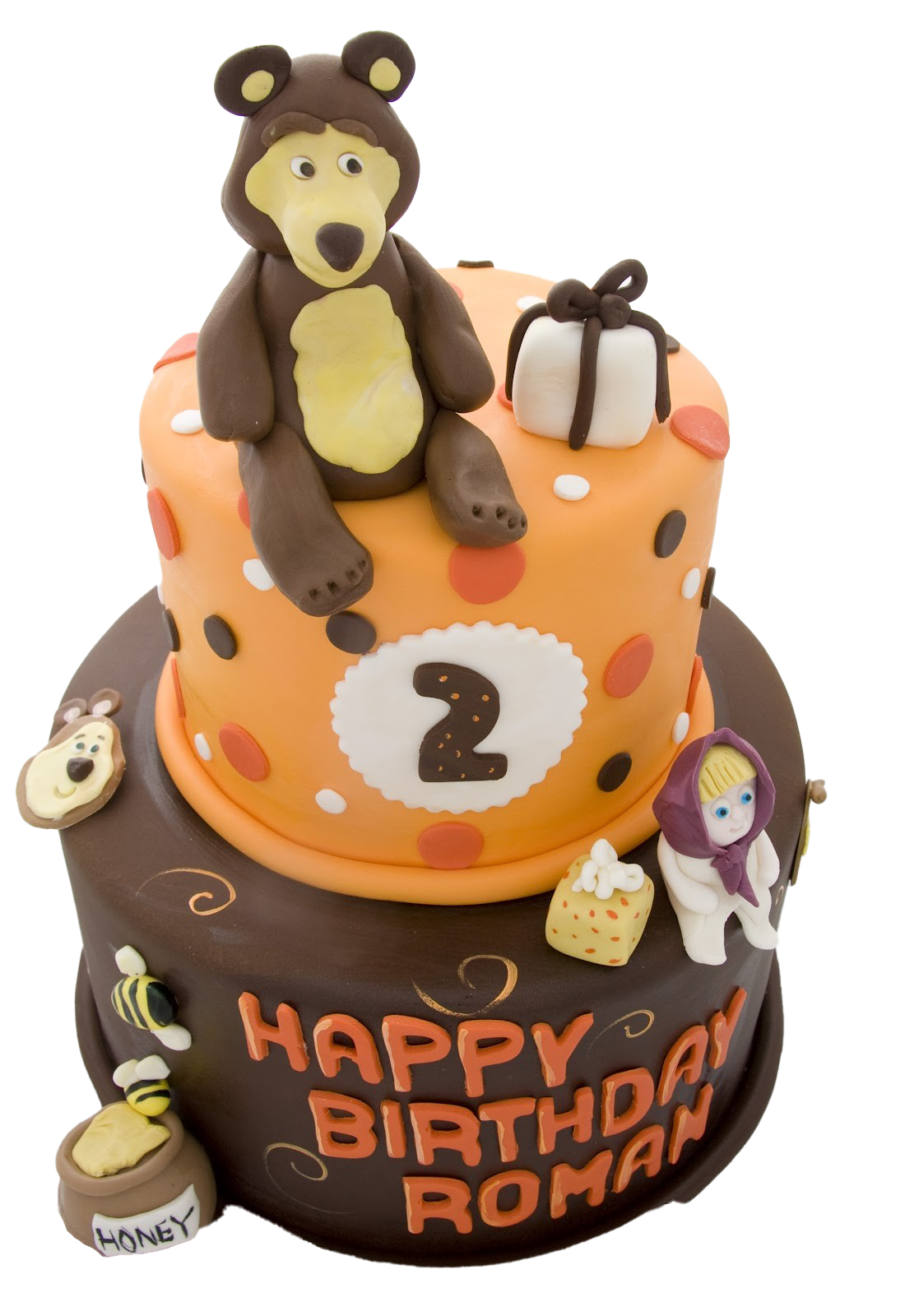 And Cake The Masha Bear Transparent PNG Image