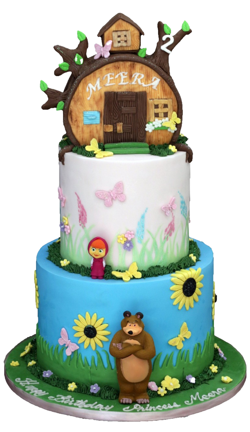 And Cake The Masha Bear Transparent PNG Image