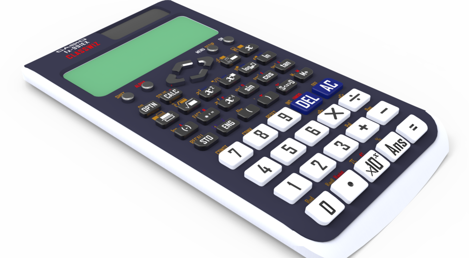 Casio Scientific Calculator PNG Download Free Transparent PNG Image