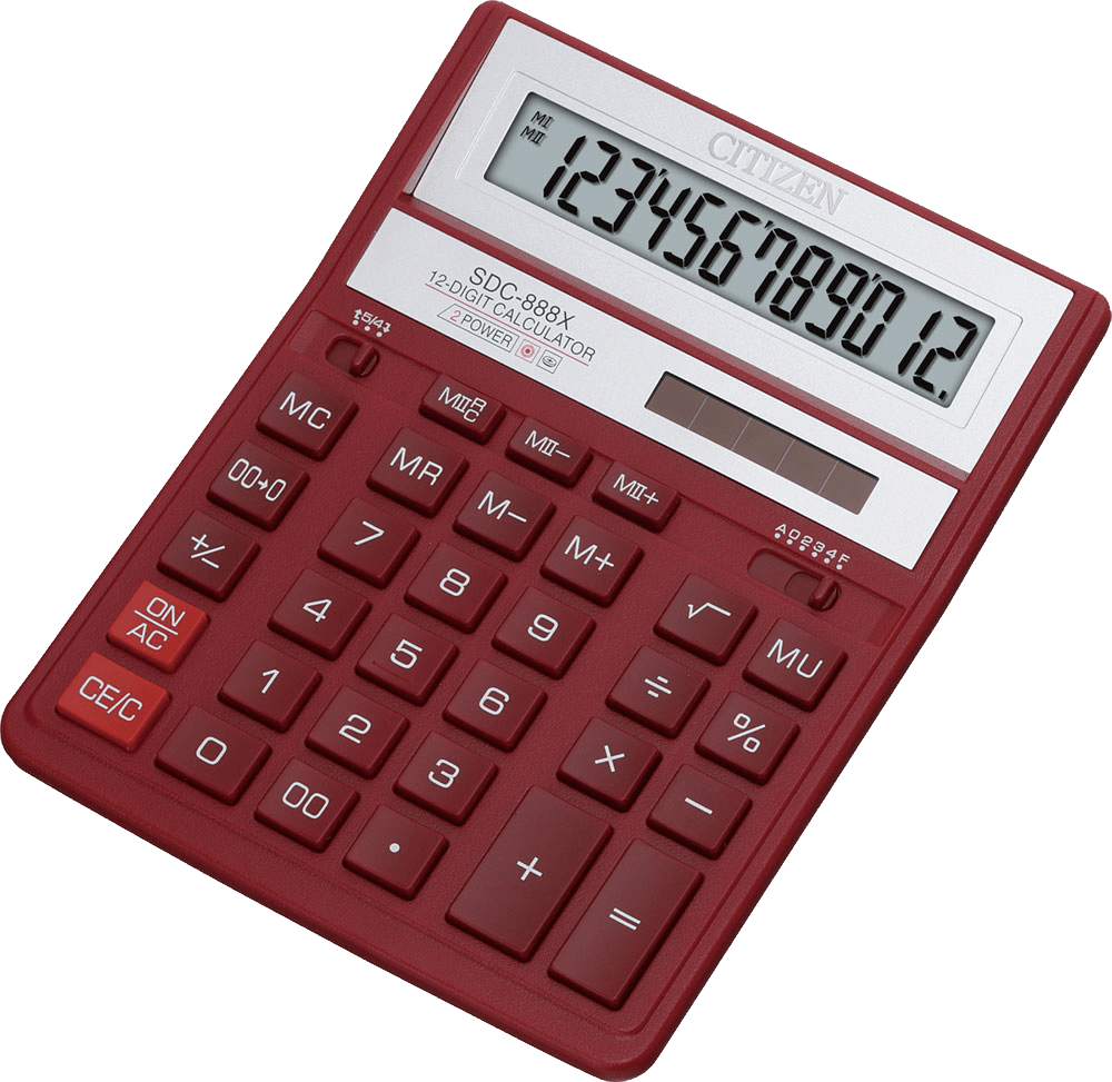 Red Calculator Png Image Transparent PNG Image