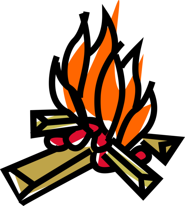 Vector Campfire Flame PNG Image High Quality Transparent PNG Image