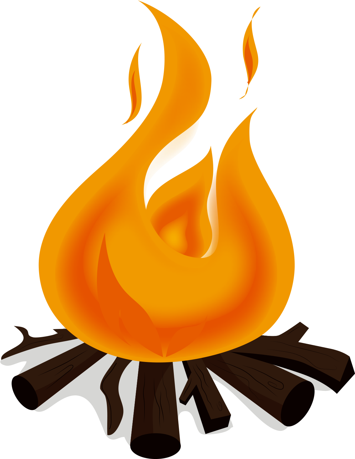 Vector Wood Campfire Free Clipart HQ Transparent PNG Image