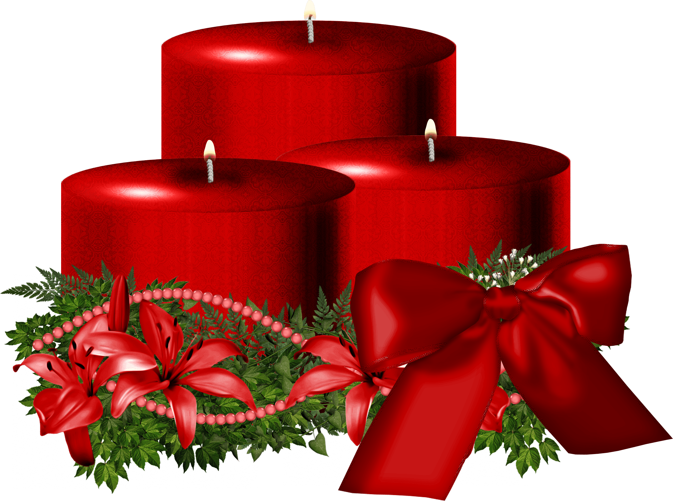 Christmas Candle Png Image Transparent PNG Image