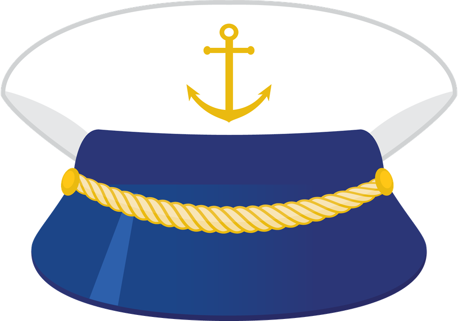 Captain Navy Cap Vector Free Photo Transparent PNG Image