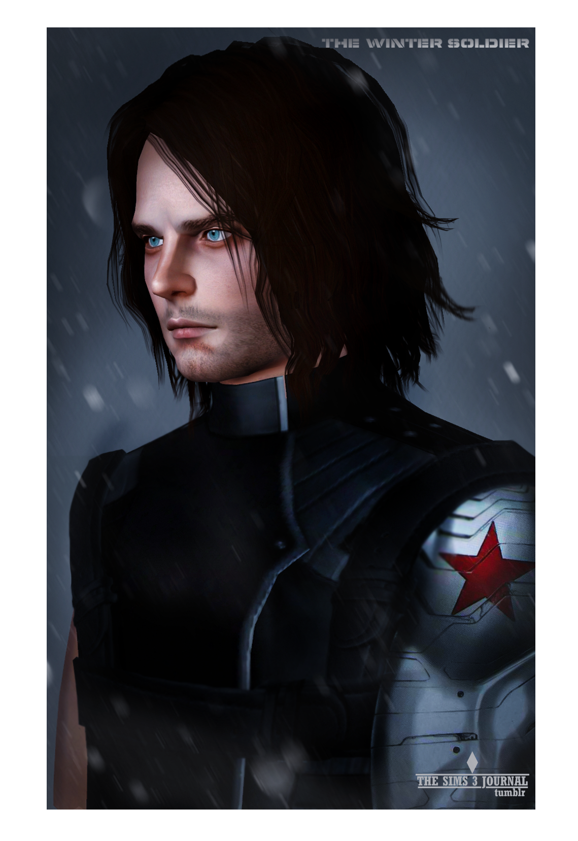 Sims Barnes Character Fictional Hair Bucky Black Transparent PNG Image