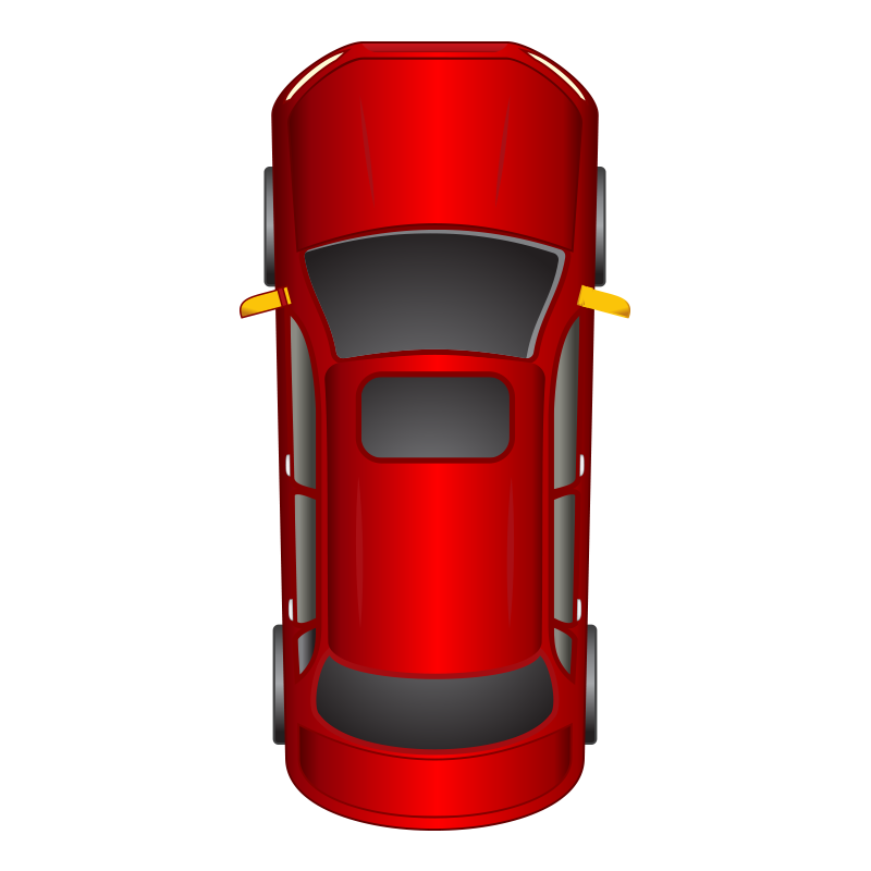 Bird'S-Eye Car Top View,Plan View Icon Transparent PNG Image