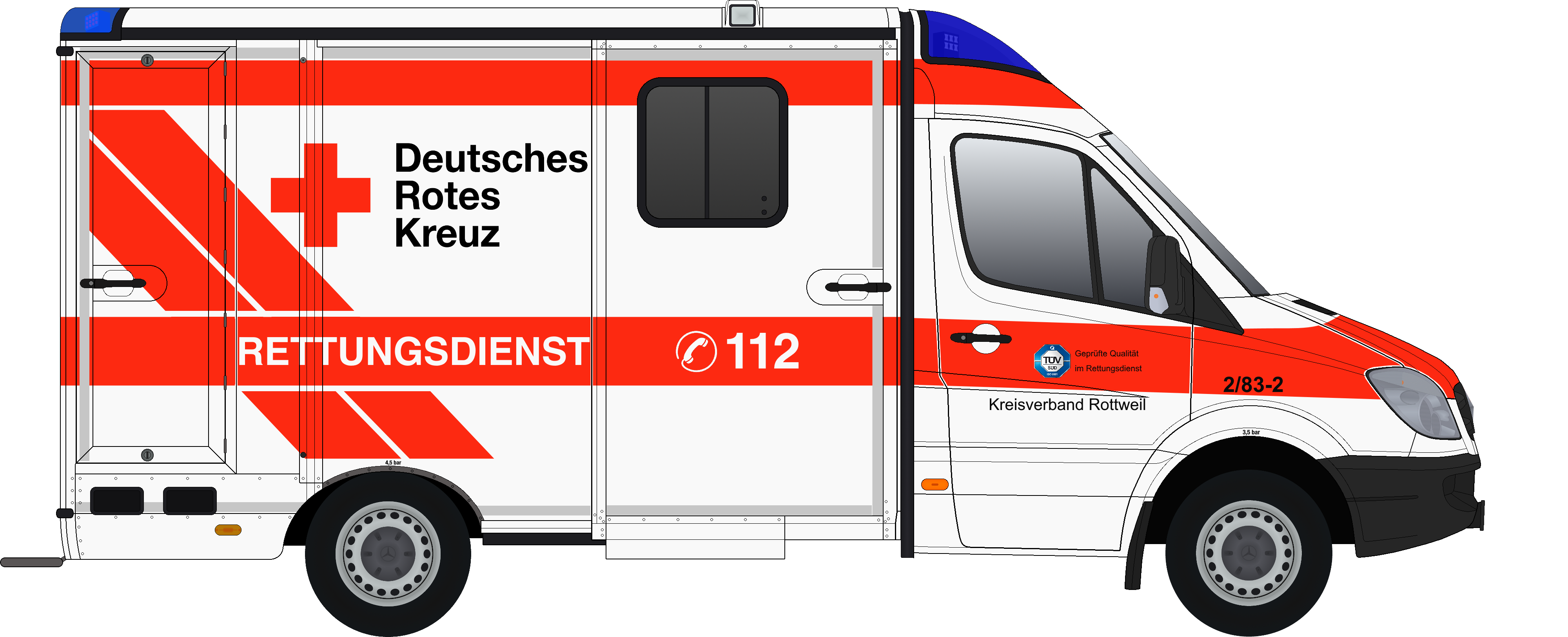 Emergency Service Ambulance Rettungswagen Motor Vehicle Transparent PNG Image