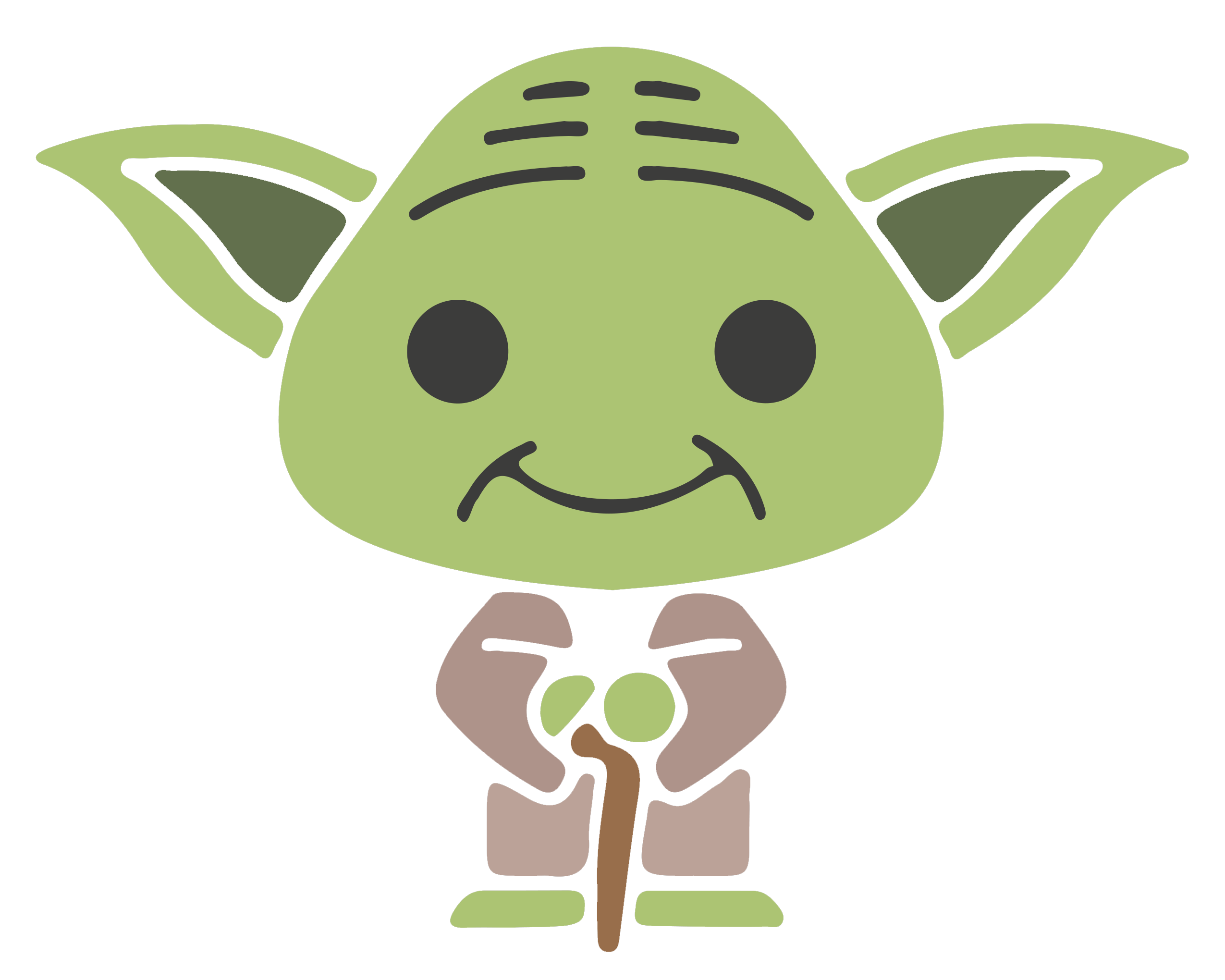 Plant Fathers Greeting Yoda Green Day Card Transparent PNG Image