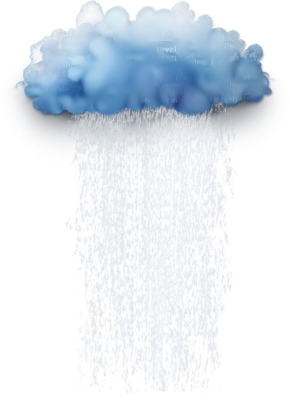 Blue Sky Rain Cloud Drawing Free HD Image Transparent PNG Image