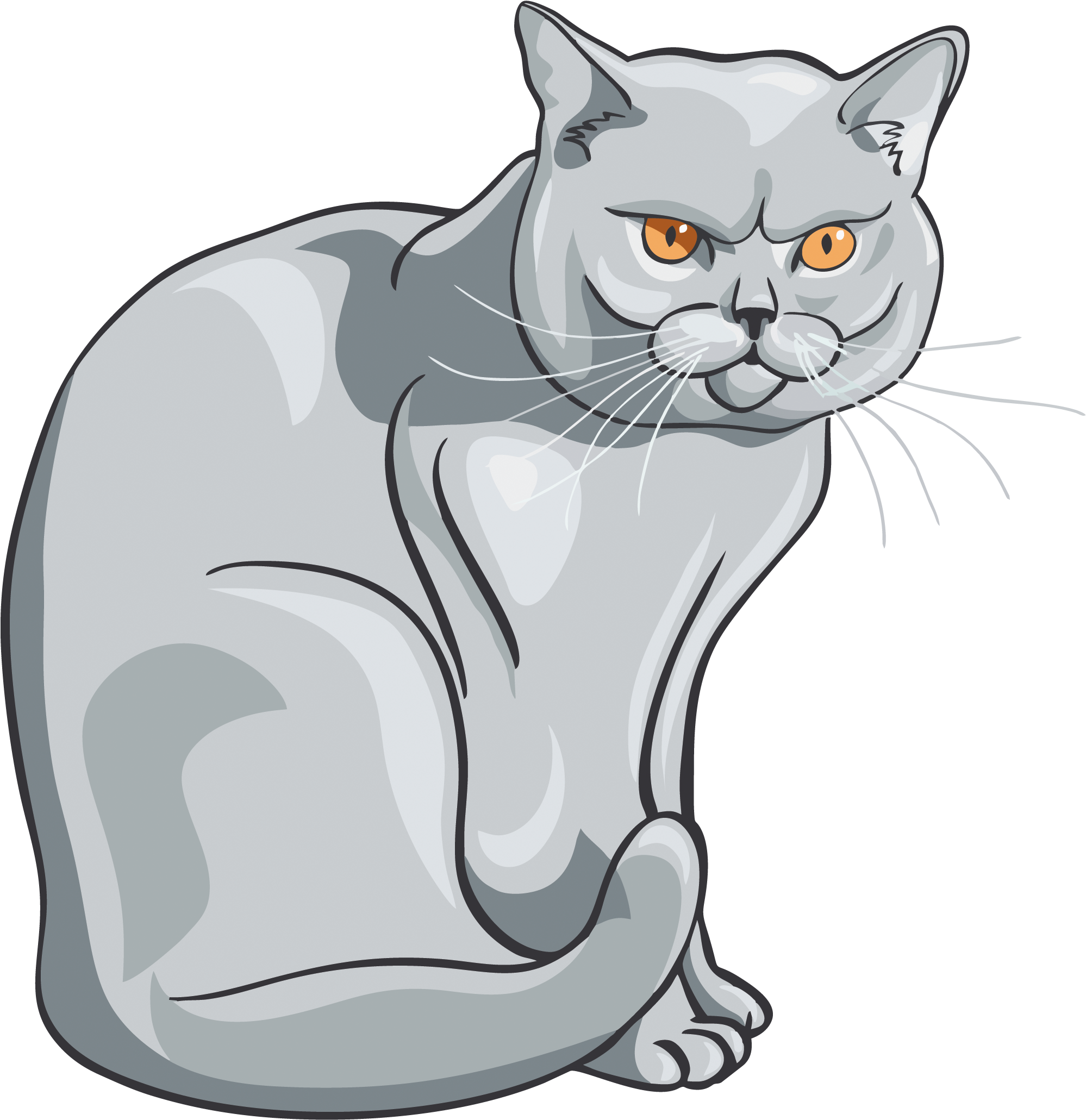 Vector Cat PNG File HD Transparent PNG Image