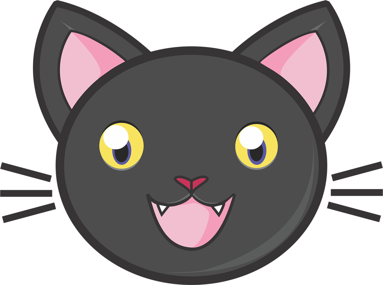 Vector Cat Face Free Download PNG HQ Transparent PNG Image