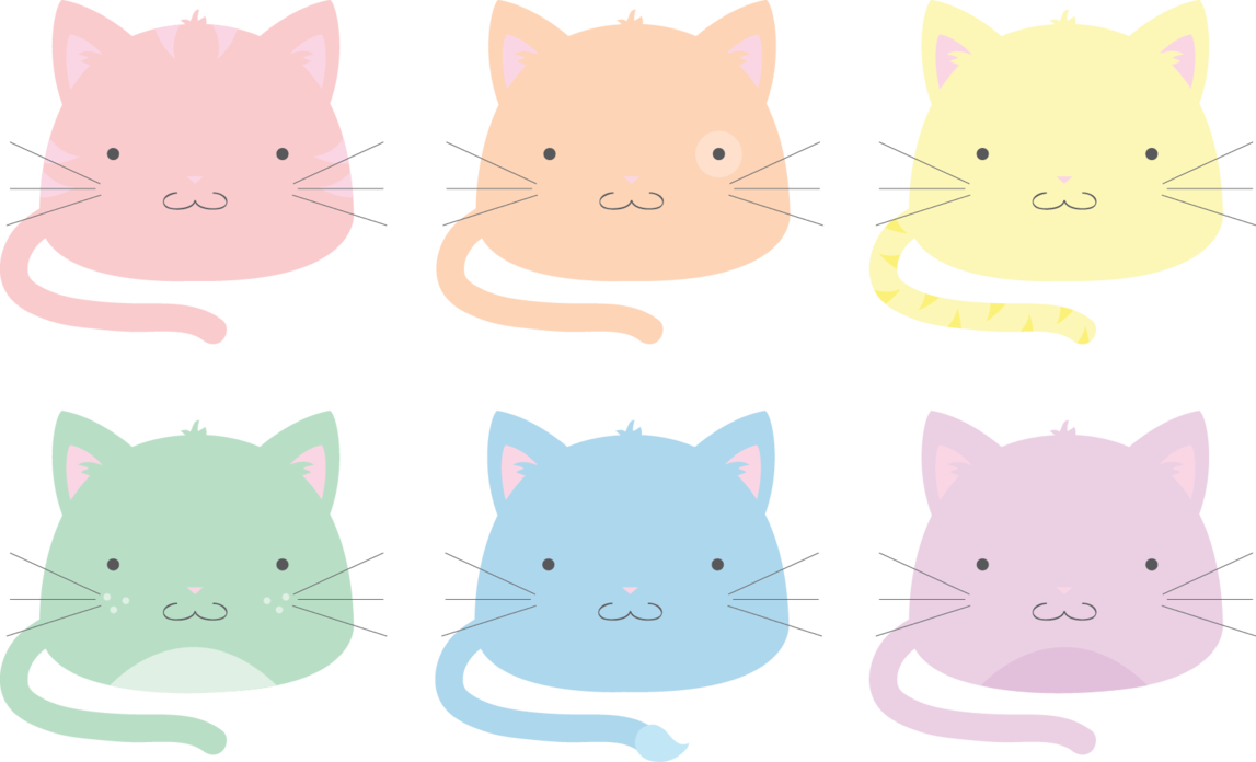 Pink Pastel Medium Whiskers Sized To Cats Transparent PNG Image