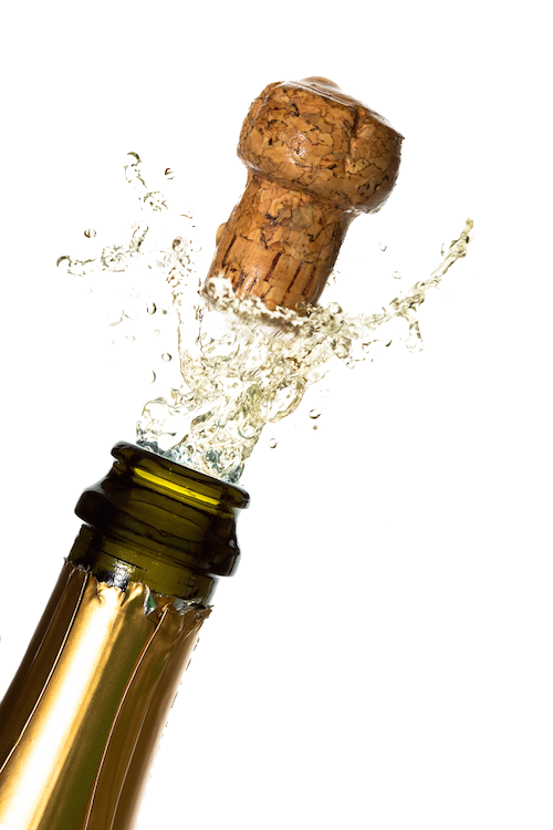 Champagne Popping Photo Transparent PNG Image