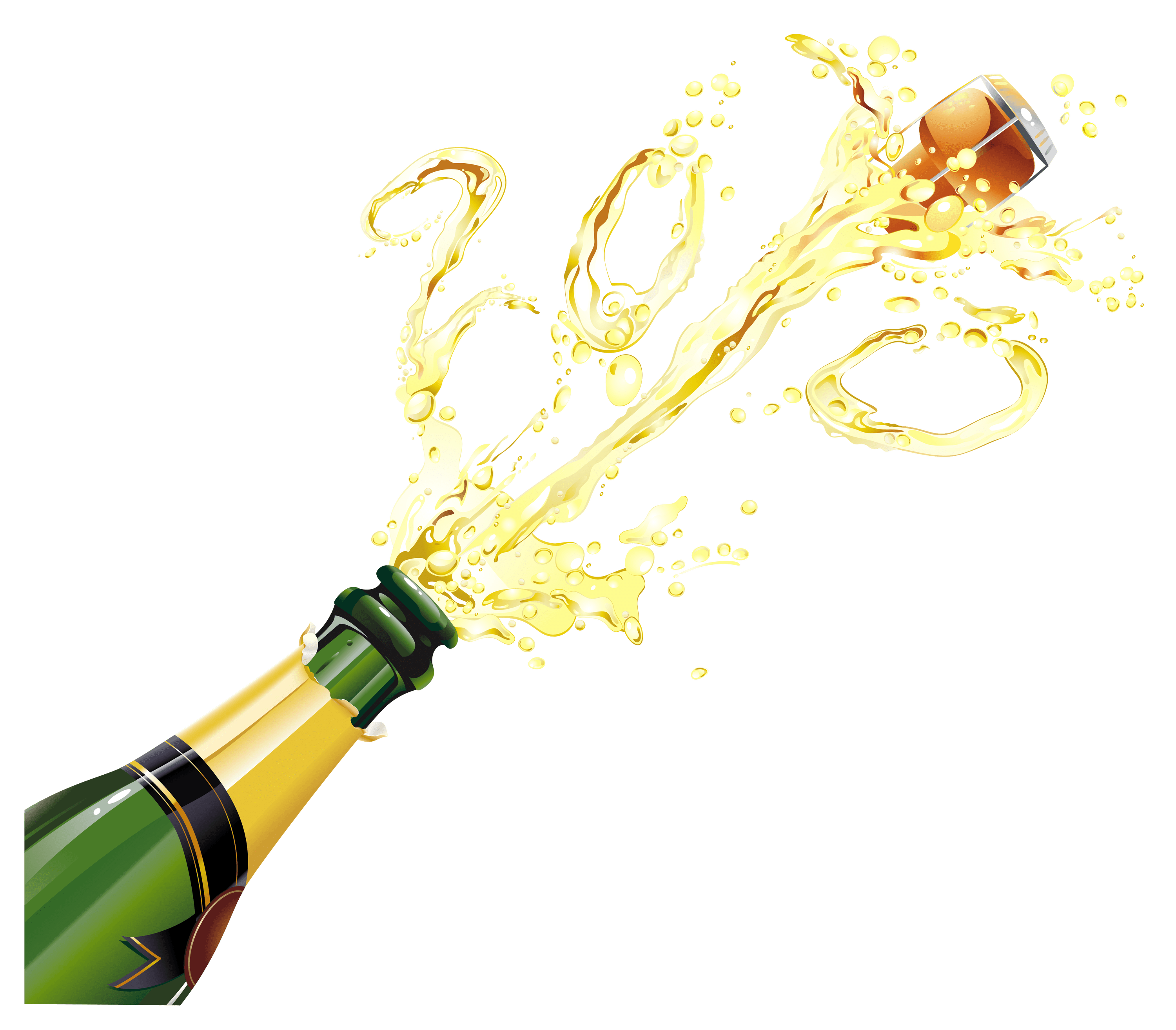 Champagne Popping Photos Transparent PNG Image