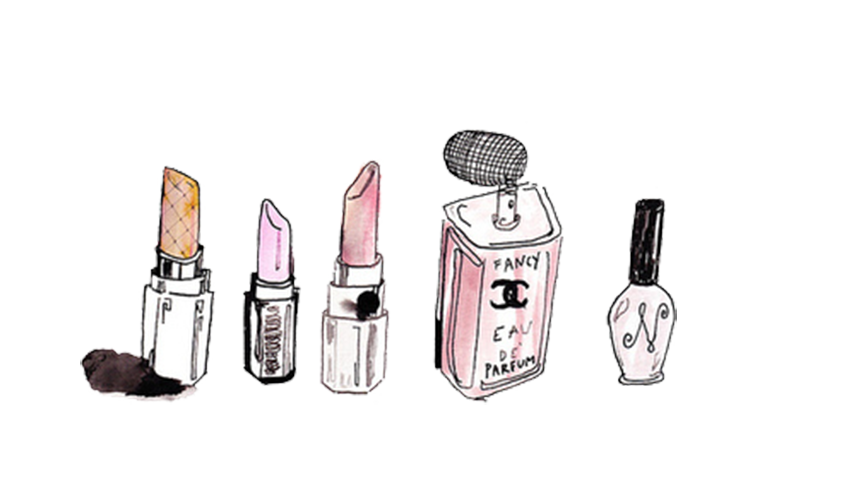 Concealer Lipstick Chanel Perfume Various Cosmetics Cartoon Transparent PNG Image