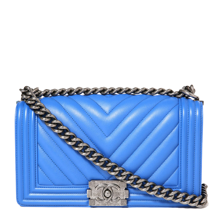 Blue Shoulder Fashion Chain Perfume Bag Handbag Transparent PNG Image