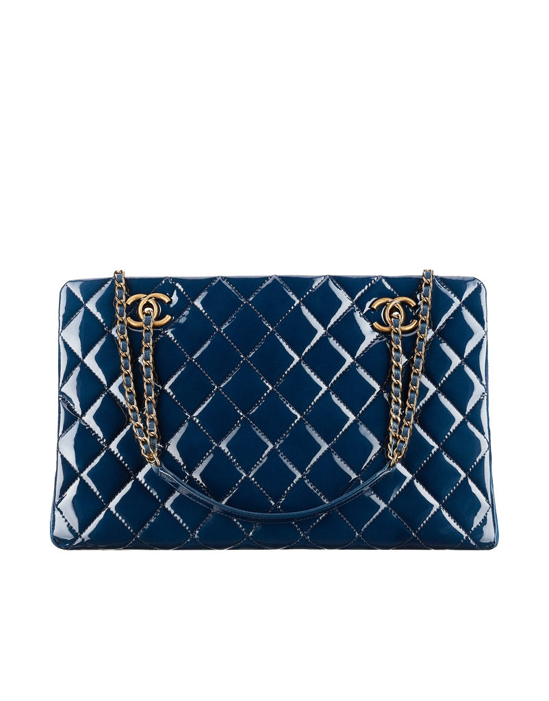 Blue No. Fashion 22 Quilted Dark Bag Transparent PNG Image