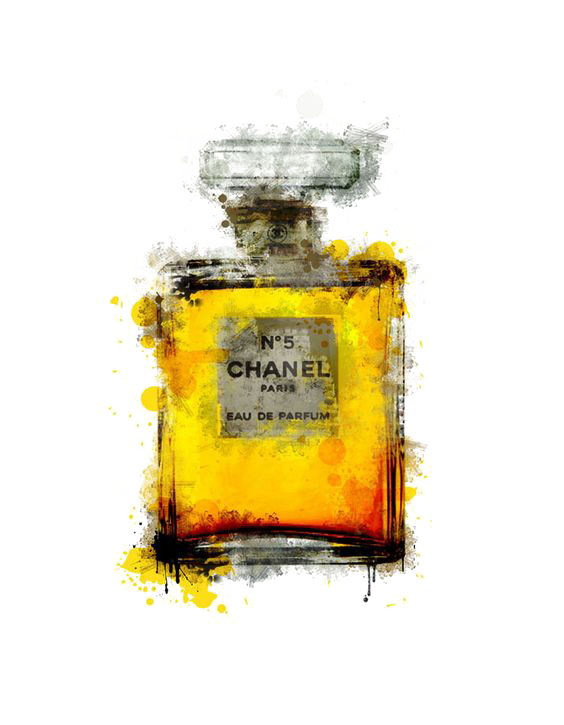 No. Poster Chanel Perfume Painting Drawing Transparent PNG Image