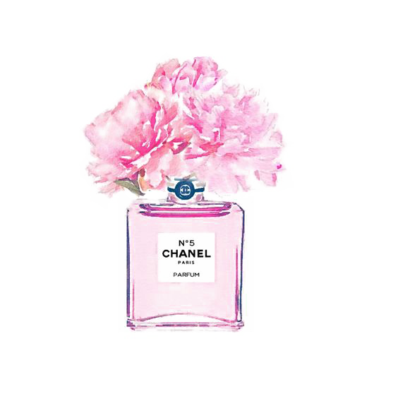 No. Perfume Watercolor Coco Painting Chanel Transparent PNG Image