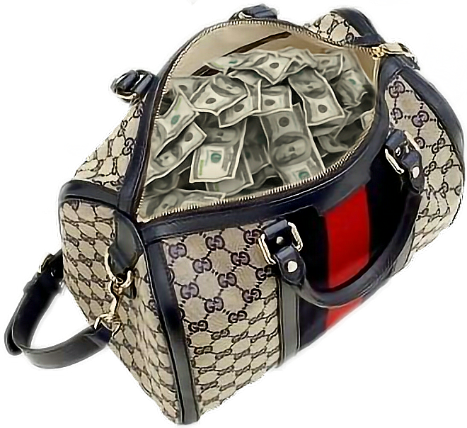 Handbag Money Gucci Chanel Bag Free Transparent Image HQ Transparent PNG Image