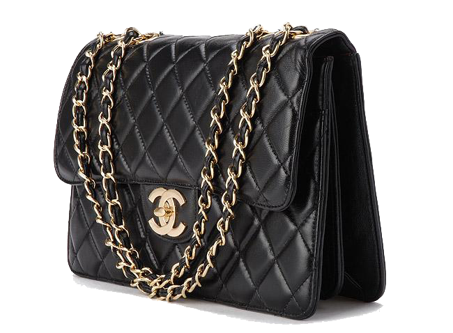 Fashion Leather Bag Black Handbag Chanel Transparent PNG Image