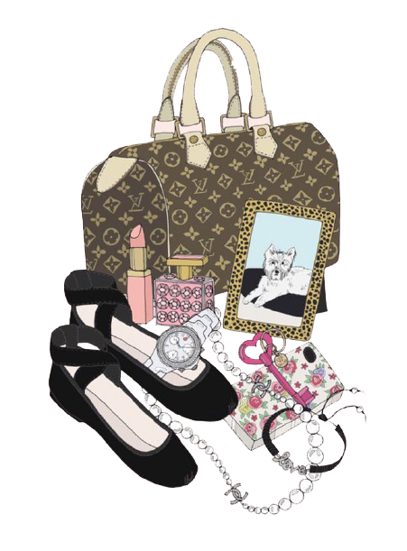 Goods Chanel Woman Luxury Handbag Cartoon Transparent PNG Image