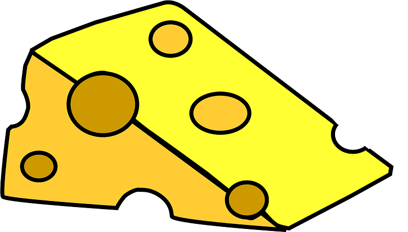 Cheese Piece Yellow Free Clipart HQ Transparent PNG Image