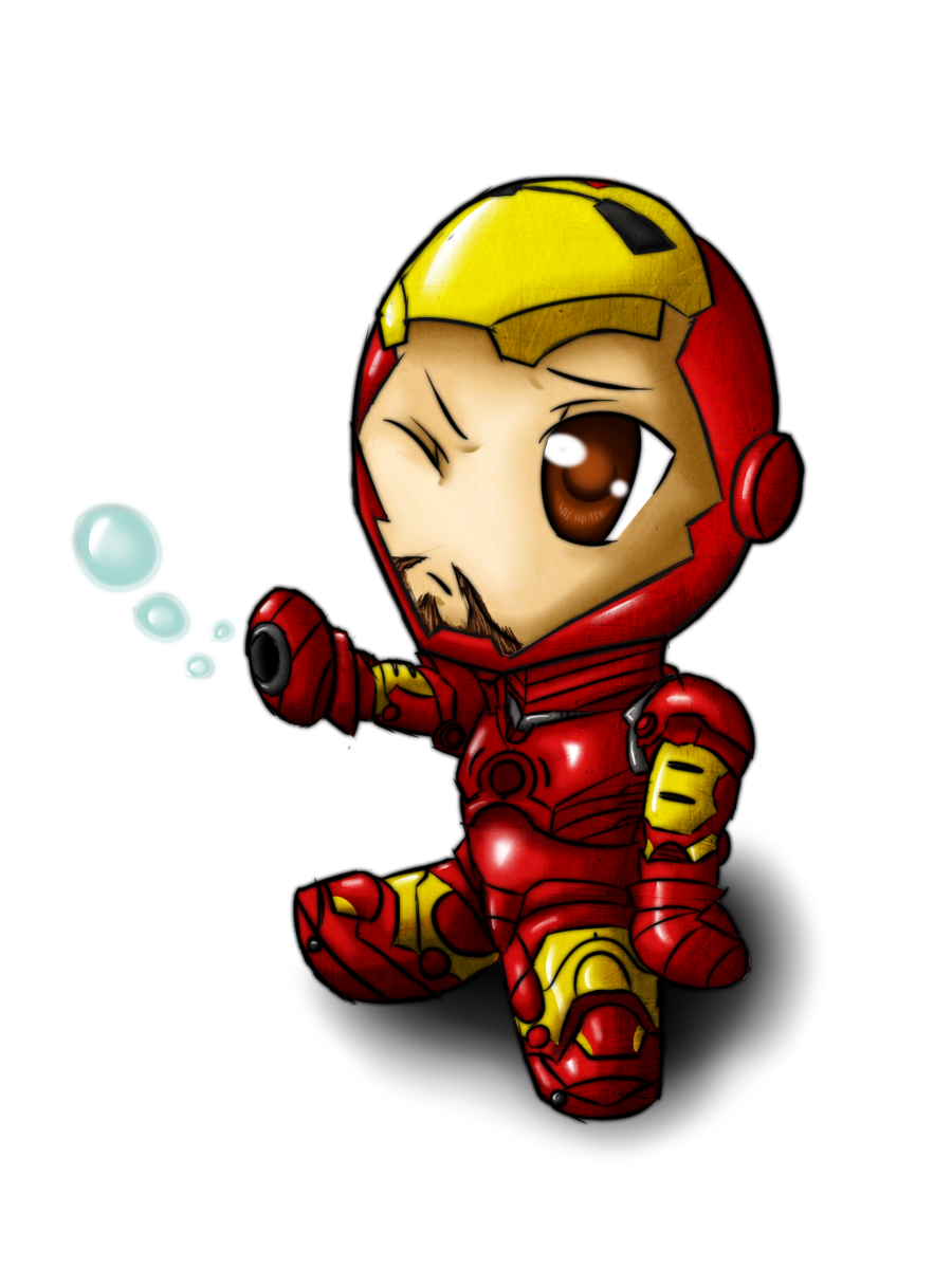 Chibi Vector Iron Man PNG Free Photo Transparent PNG Image