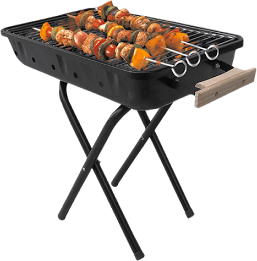 Barbecue Chicken Black Grill Download Free Image Transparent PNG Image