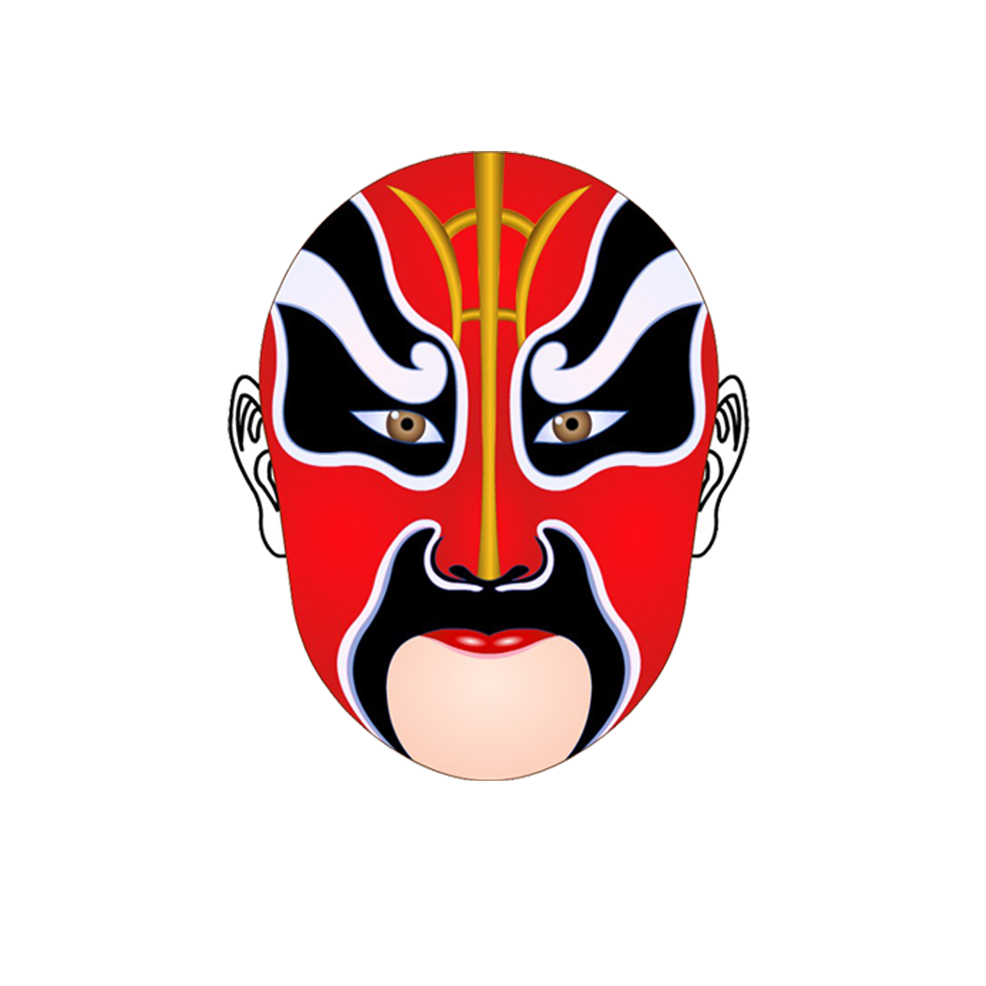 Chinese Opera Mask Peking China Facebook Transparent PNG Image