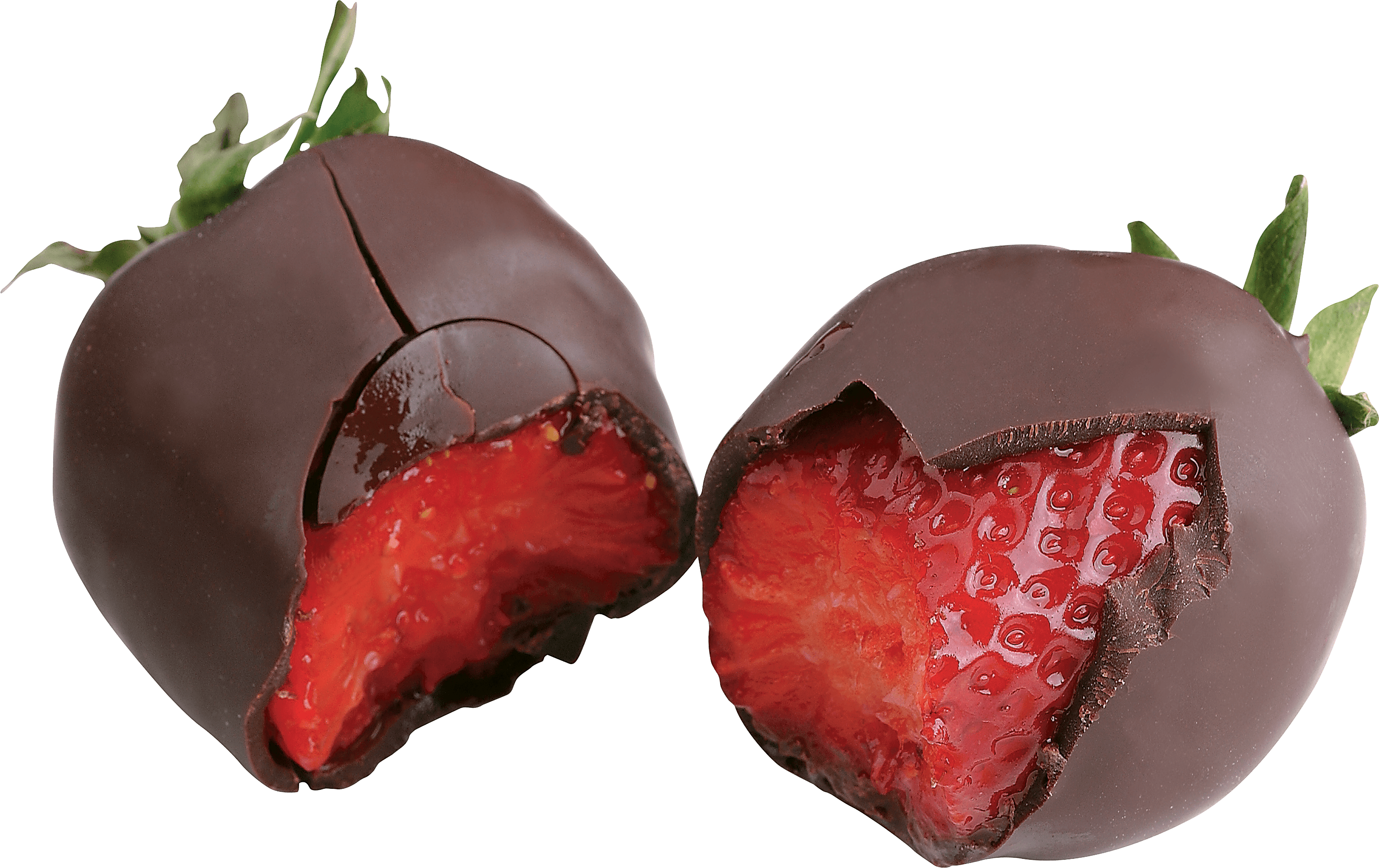 Strawberry In Chocolate Png Image Transparent PNG Image