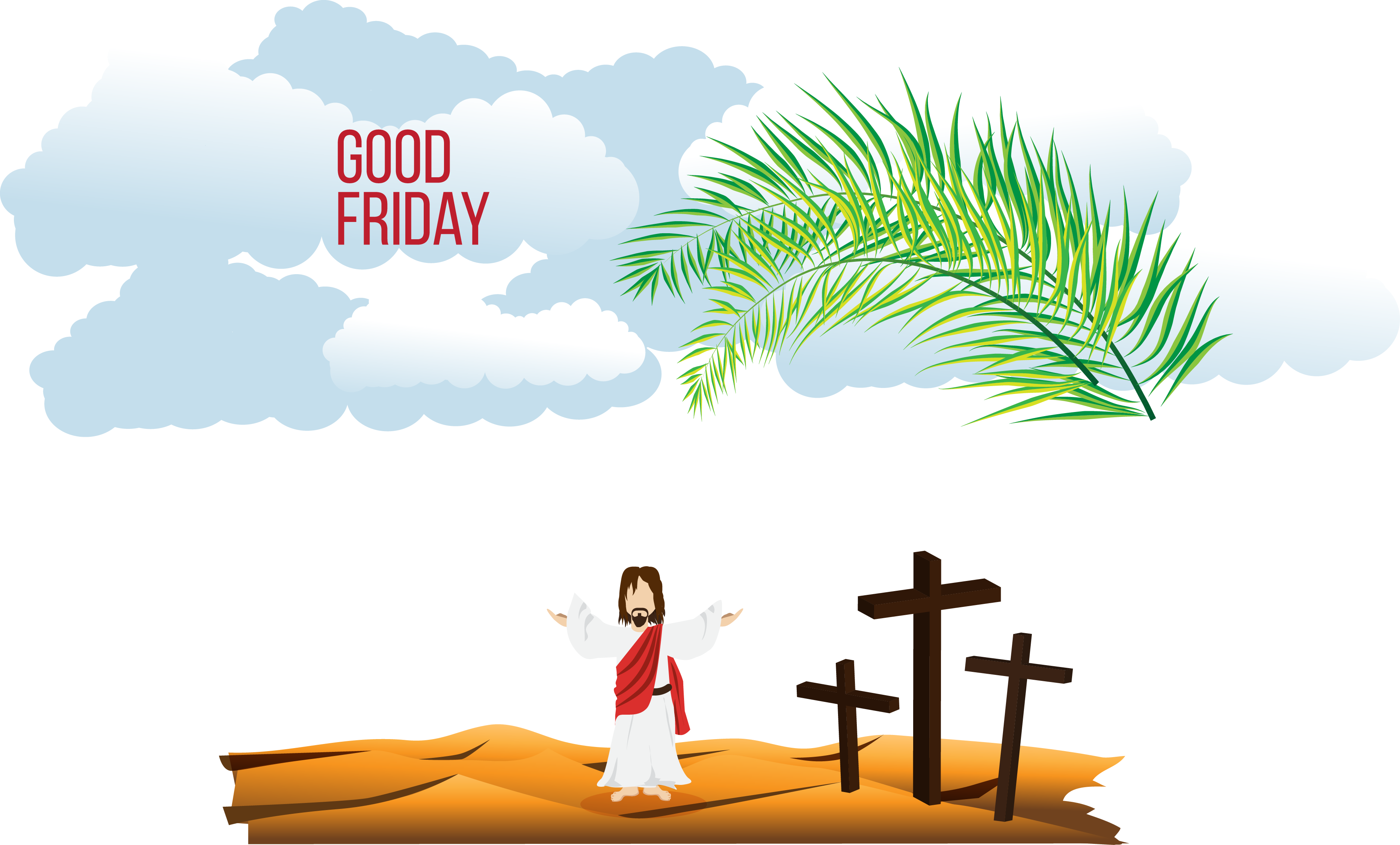 Vector Christian Of Cross Illustration Jesus Calvary Transparent PNG Image