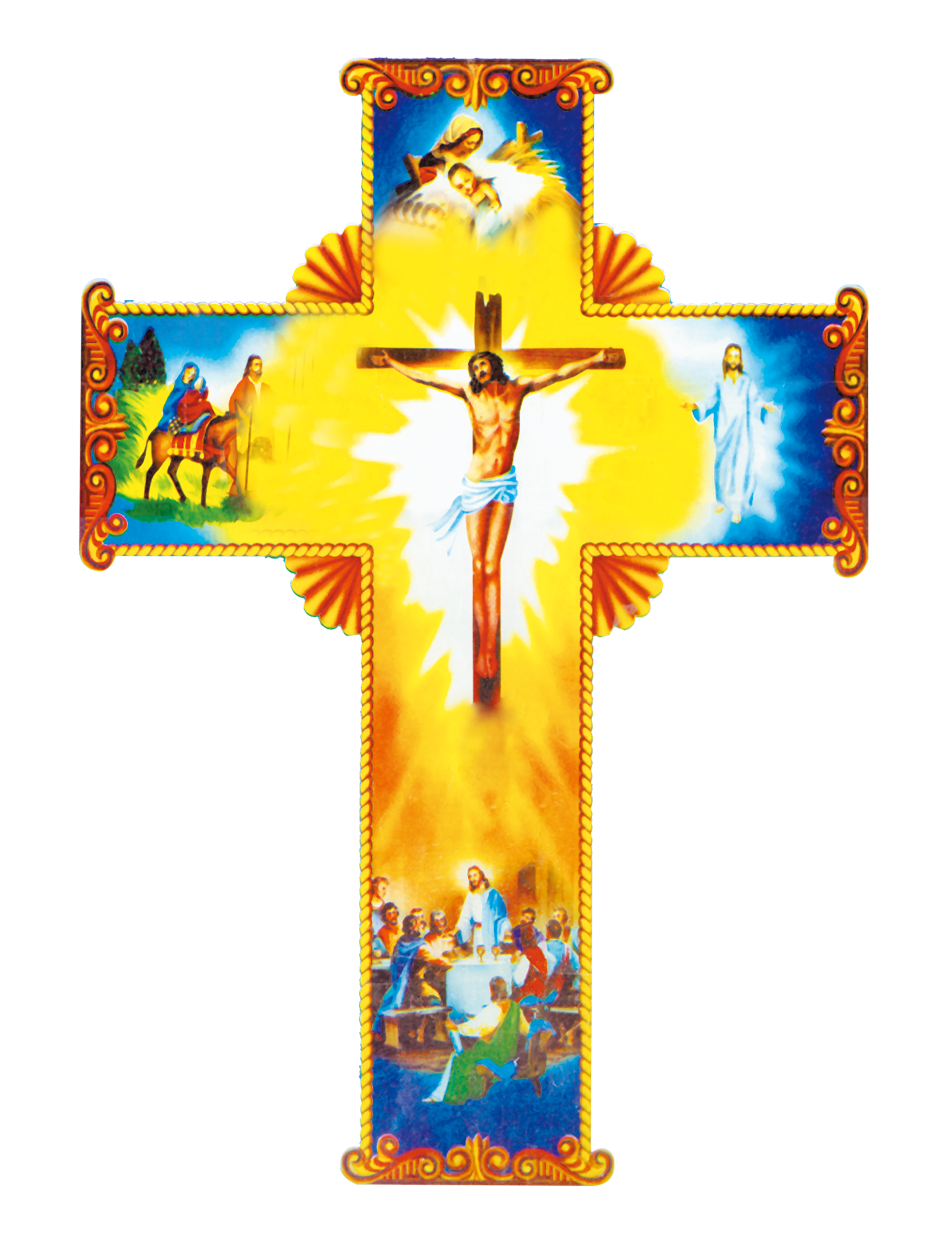 Christian Of Material Cross Jesus Crucifixion With Transparent PNG Image