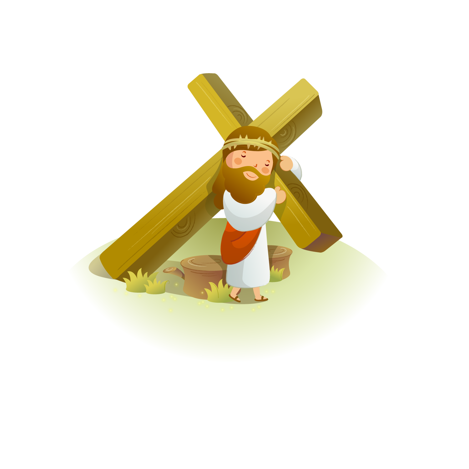 Resurrected Of Crown Cross Jesus Vector Thorns Transparent PNG Image